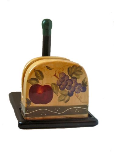Tuscany Mixed Fruit Paper Towel and Napkin Holder