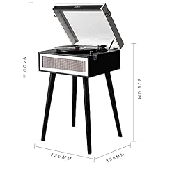 Tourne-Disque rétro à Trois Vitesses avec Haut-parleurs stéréo intégrés Prend en Charge la Sortie USB/RCA/Prise casque/MP3/téléphones Portables Lecture de musiq - Les Beatles, Paul McCartney, John Lennon, RIngo Starr, George Harrison Tourne-Disque rétro à Trois Vitesses avec Haut-parleurs stéréo intégrés Prend en Charge la Sortie USB/RCA/Prise casque/MP3/téléphones Portables Lecture de musiq – Image 7