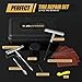 JGUVKNAO Tire Plug Kit, 32 Pcs Heavy Duty Tire Repair Kit with 2 Pcs Rugged Metal T-Handle Insertion Tools for Car, Truck, Motorcycle, ATV, Tractor, Trailer - Fix Flat Tire Puncture