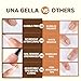 UNA GELLA 6 in 1 Gel Nail Glue for Clear Acrylic Nails Tips, 2Pcs 15ml Super Strong Brush UV Nail Glue Long Lasting Lamp Curing Required for Fake Nails Tips