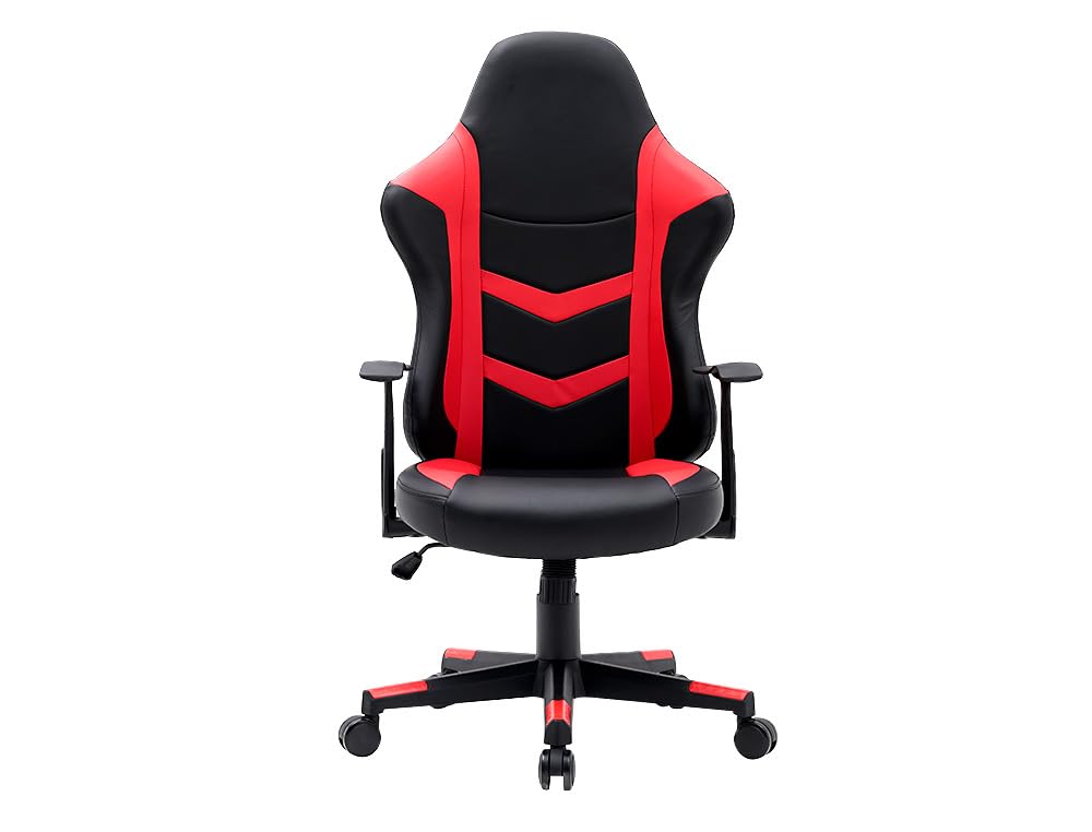 Siège gaming simili cuir Q-Connect Orvieto base nylon noir rouge