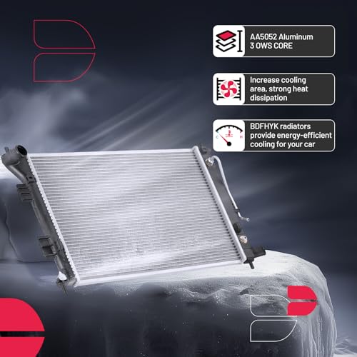 Image of BDFHYK CU13202 Aluminum Radiator for Hyundai Elantra 2011-2013 1.8L 2.0L