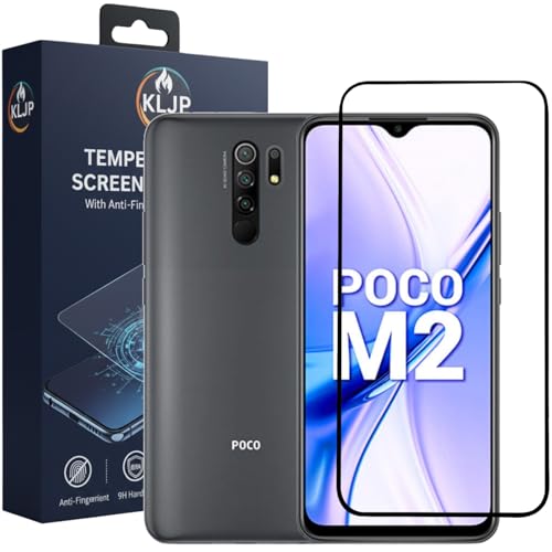 Image of Military-Grade Gorilla Tempered Glass For Xiaomi Redmi 9 / 9T / 9 Power / 9 Prime /Poco M2 / Poco M3 With Installation Kit | Edge to Edge Coverage | Black