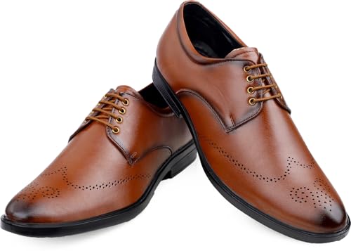 Image of Formal Brogue Lace Up Corporate Casuals for Men