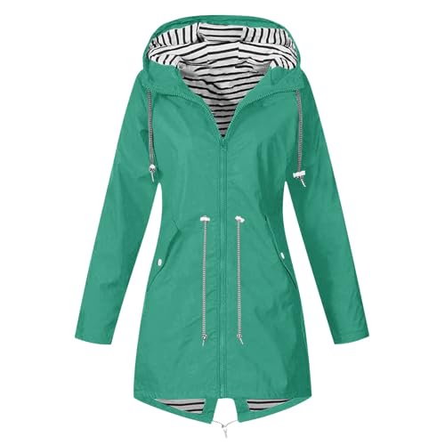 Chaqueta impermeable exteriores mujer abrigo con capucha para senderismo