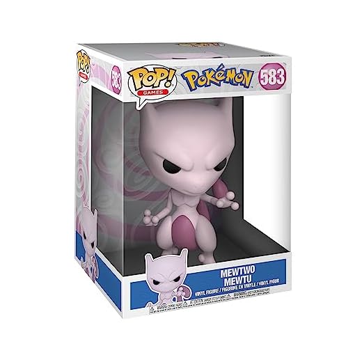 Funko Pop! Jumbo: Pokemon - Mewtwo - Figura in Vinile da Collezione - Idea Regalo - Merchandising Ufficiale - Giocattoli per Bambini e Adulti - Video Games Fans - per i Collezionisti