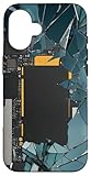 Motherboard Design with Broken Background Case for iPhone 16