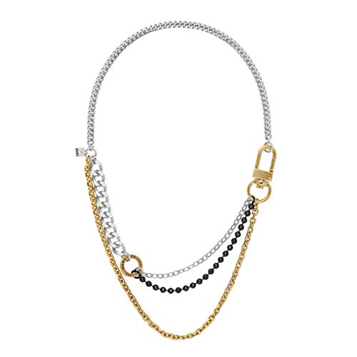Preisvergleich Produktbild DKNY Mixed Metal Multi Chain Damen Halskette (Tri-Tone) - 400mm