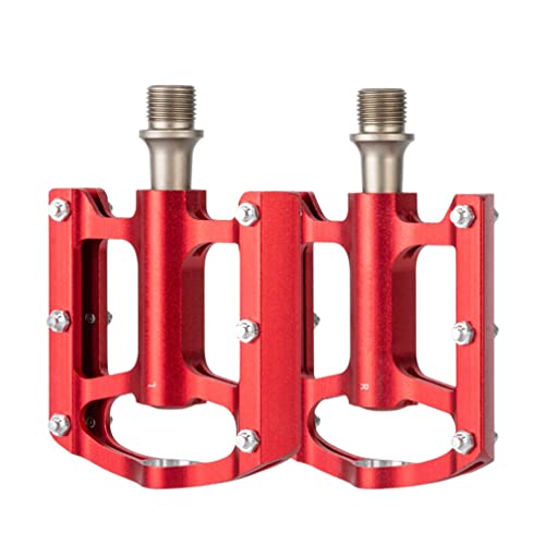 Pedales de Bicicleta. Pedales ultraligeros de aleación de Aluminio, 3 rodamientos sellados con Tacos for Bicicleta Plegable de montaña y Carretera, MTB BMX, 248g