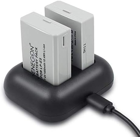 Caricabatterie Rapido ENEGON Per Canon LP-E10 - 20W USB-C, Con Display LCD E Custodia, Per EOS Rebel T3/T5/T6/T7 - Foto 11