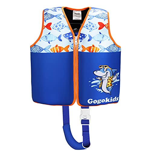 Gilet de Natation en néoprène pour Enfants, Gilet de Formateur de Sangle de sécurité réglable flottation Entraînement de Natation Gilet de Maillot de Bain pour Unisexe Enfants Cover