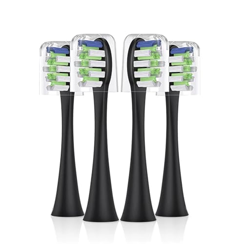 4��/���b�g���u���V�w�b�h�ASarmocare S100�����S700�����g���g�d�����u���V�ɑΉ�(4pcs Black-B)