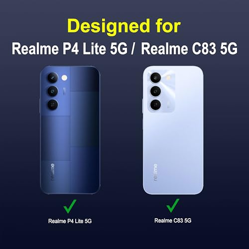 Image of Zapcase Back Case Cover for Realme P4 Lite 5G | Compatible for Realme P4 Lite 5G Back Cover | Liquid Silicon Magic Case with Camera Protection | Sapphire