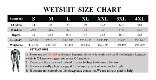 image for Dyung Tec Wetsuits Mens 3MM Camo Neoprene Scuba Diving Unisex One Piec