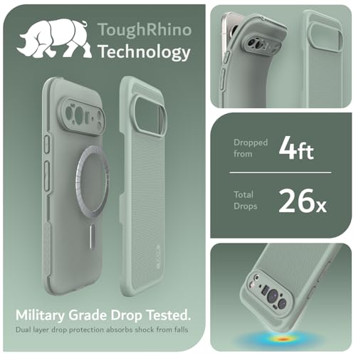 Image of TUDIA MergeGrip Magsafe Compatible for Pixel 10 Pro XL Case - Green Lily