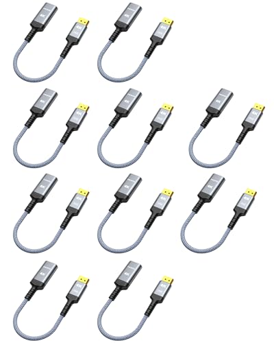 Image of Highwings 4K DisplayPort to HDMI Adapter 10 Pack, Uni-Directional Display Port DP to HDMI Adaptor Converter Male to Female(1080p 120Hz), for AMD NVIDIA Dell HP Laptop HDTV Monitor Projector, [Passive]