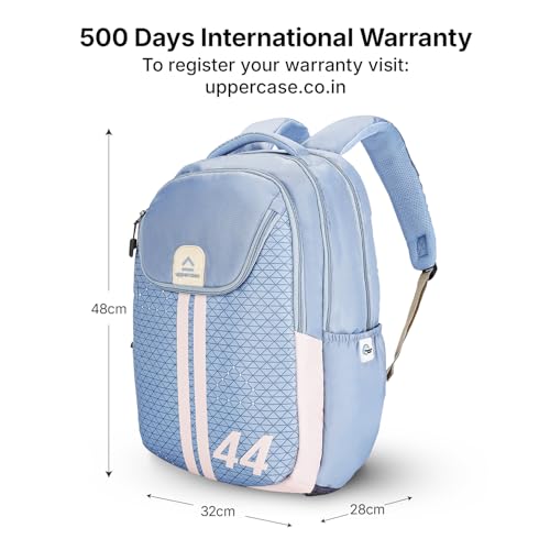 Image of uppercase Pixel Laptop Backpack | 3 Compartments, Well-Padded, Rain Cover, Trolley Sleeve, Organisers | For Boys & Girls | 500 Days Warranty