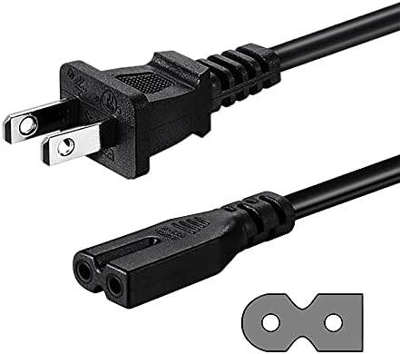 10FT 2 Prong AC Power Cord Compatible with Vizio Sound Bar System, Vizio E-M Series LED Smart TV