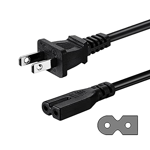 2 Prong AC Power Cord Compatible wtih Vizio D/E/M Series HDTV, Vizio Sound Bar Supply Cable Replacement #1