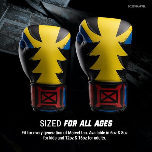 Image of Hayabusa Marvel Classic Boxing Gloves for Men, Women & Kids - Officially Licensed | 16oz 12oz 8oz 6oz Training, Sparring, Bag & Pad Work