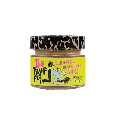 Be Truffle - Truffle & Black Garlic Aioli 2,8 OZ - 80g - 100% Made in Italy - Cholesterol-Free, Gluten-Free
