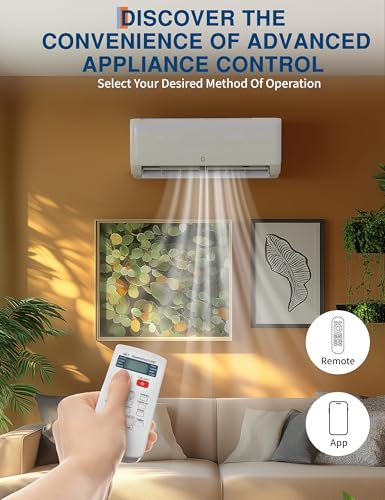 Image of 24,000 BTU Mini Split Air Conditioner & Heat Pump, 19 SEER2 Ductless Inverter AC, Ultra-Quiet, WiFi /Alexa Control, Cools /Heats Up to 1,500 Sq.ft, 230V, Space-Saving Outdoor Unit, 5-Year Warranty