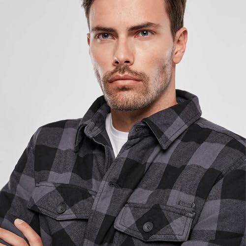 Image of Brandit Men's Lumber Jacket Black /Blue