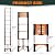 10.5FT Lightweight Portable Telescoping Expandable Ladder