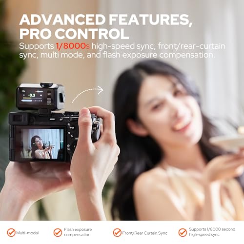 Image of GODOX iT30 Pro F TTL mini TTL Wireless Camera Flash Compatible for Fuji Cameras,2.4G Wireless Touchscreen Flash,Built-in Lithium Battery (Silver)