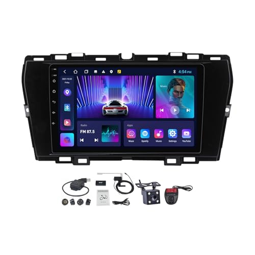 MLXABH Android 12 Radio estéreo para automóvil para Ss-angYon-g Tivoli 2019-2023 Pantalla de 9 pulgadas Carplay incorporado Android Auto Controles en el volante Bluetooth FM AM con cámara de respaldo