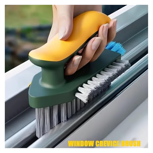 Raclette à brosse 4 en 1 multi-usages avec grattoir à verre intégré blanc - 3
