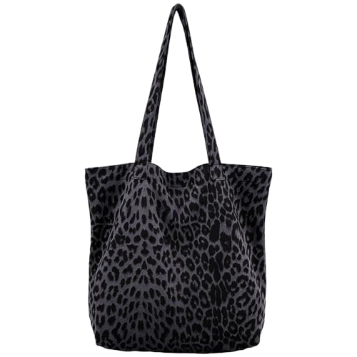 Image of Leopard Shoulder Bag Soft & Lightweight Large Tote Purse Handbag Travel Satchel Gift for Women