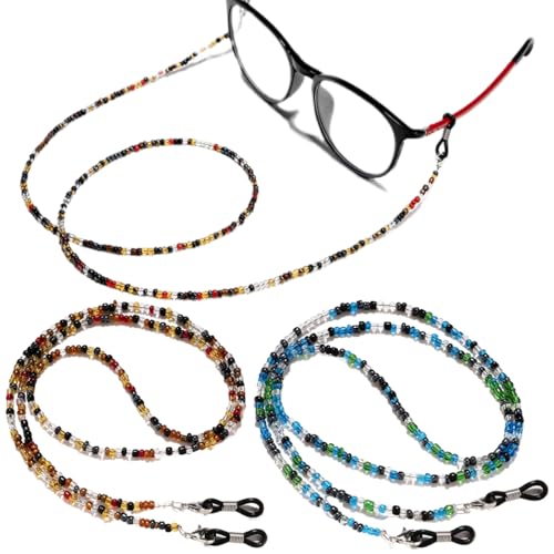 CJQRL 2 Pezzi Catene per Occhiali da Vista con Perline,