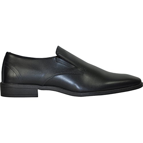 VANGELO Tux-4 Dress Shoe Loafer Formal Tuxedo Prom & Wedding Shoe Black Matte (8 E(W) US)4
