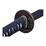 Handmade Sword - Japanese Samurai Katana Swords, Battle Ready, Hand Forged, 1095 Carbon Steel, Clay Tempered, Folded, Full Tang, Sharp, Warrior Tsuba, Black Scabbard, Certificate