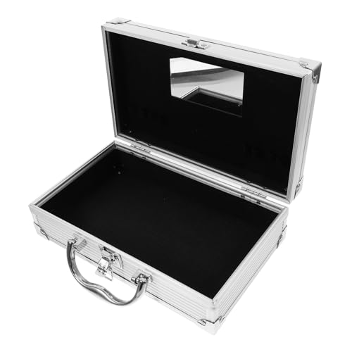 HONITANO Aluminium Organizer Koffer mit Robustem Metallgehäuse Tragbarer Aufbewahrungskoffer für Elektrowerkzeuge Wasser und Staubgeschützt Großer Stauraum für Schrauben und Zubehör für