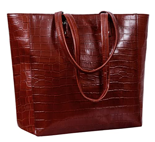 ANTONIO VALERIA Alexis Leather Tote/Top Handle Shoulder Bag for Women