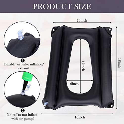 Namalu Bed Sore Cushions for Butt Inflatable Bed Sore Pads Nursing Pad to Prevent Treatment for Sores on Buttocks for Elderly Bedridden Disabled, Breathable and Comfort for Pain Relife(Black) - Thumbnail 2