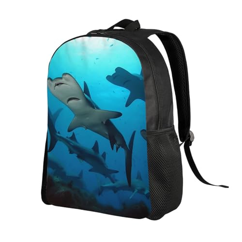 Hammerhead Sharks Travel Backpack for Women Men Large Laptop Bag 16.1Inch College Bag Casual Daypack2