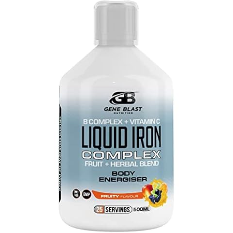 Gene Blast Liquid Iron Complex with B-Complex Cover
