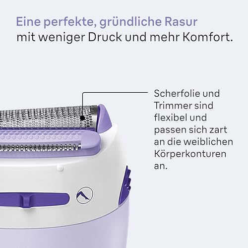 Foto von Braun Silk-epil 5-560 3-In-1 Kabelloser Elektrischer Rasierer, Trimmer- und Peeling-System, lila