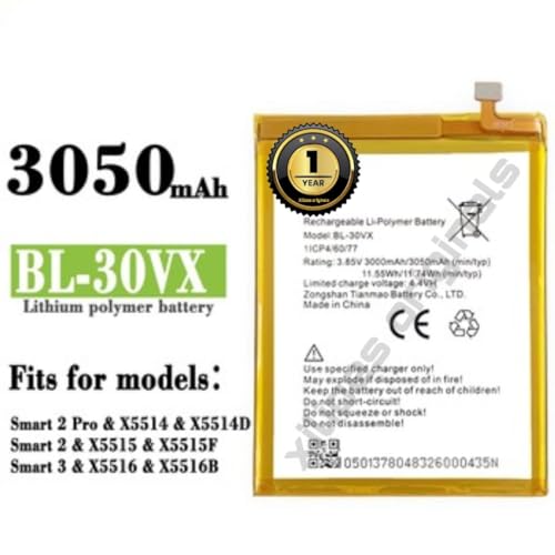 Image of Original BL-30VX Battery for Infinix Smart 2 Pro, Hot 8 X5514 X5515-3000mAh Battery with 1 Year Warranty** (V178)