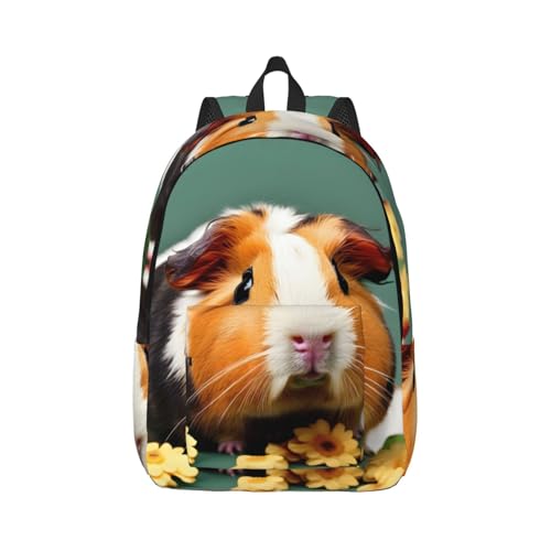 Sac à dos de voyage imprimé cochon d'Inde contre fatigue dos