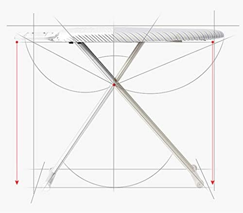 Fold Ironing Board, Metal Multifunction Living Room Adjustable Ironing Shelf Electric Iron Ironing Table Ironing Rack, 12831.578CM (Color : A) (A)