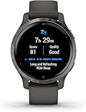 Garmin Venu 2S Reloj inteligente con GPS, música y deportes, Gris Pizarra