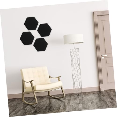 12 paneles acústicos hexagonales de aislamiento con reducción de ruido para hogar, oficina y estudio, autoadhesivos, alta densidad miniatura 5
