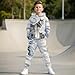 doginthehole Boy's 2 Piece Outfits Snow Scenery Wolf Family Graphic Print Long Sleeve Hoodie and Sweatpants Set Fashion Soft Tracksuit Set for Kids 11-12 Years
