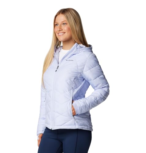 Image of Columbia Women's Omni-Heat Reflective Heavenly Hooded Hiking & Trekking Down Standard Length Jacket