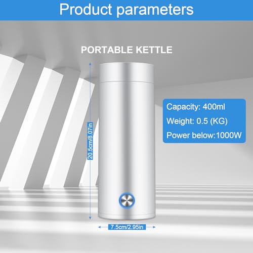 Bollitore da Viaggio,400 ml Bollitore da Viaggio