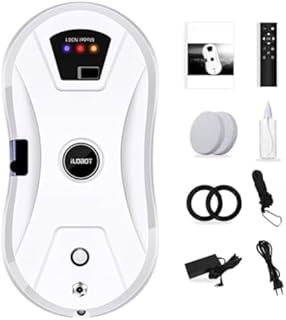 Osmo™ RoboClean Fensterputzroboter mit Sprühfunktion – Fensterreinigungsroboter mit Fernbedienung, automatische Reinigungsmodi, Sicherungsseil, für glatte Fenster, Spiegel & Fliesen